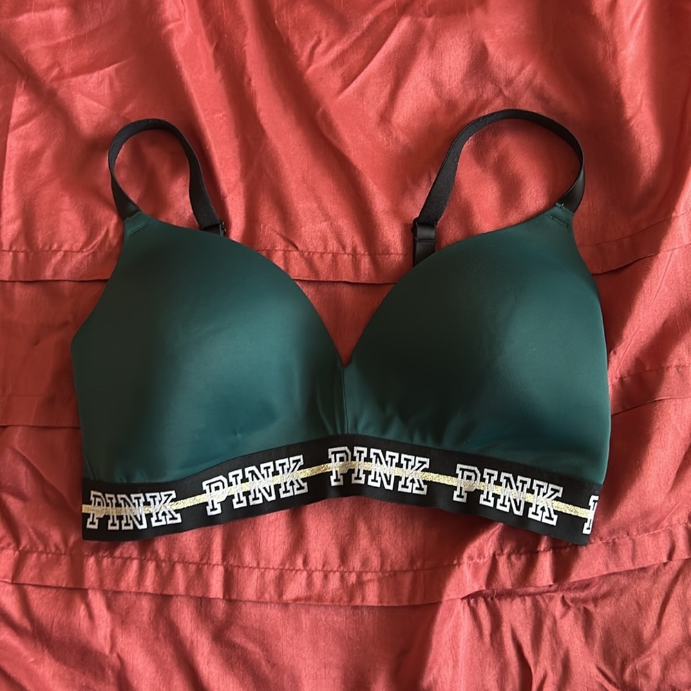 Victoria Secret Pink Wear Everywhere Wireless Lightly Lined Bra Sz 34 DD/E75